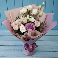 Букет цветов из:  Розы и Лизиантусы в Райчихинске