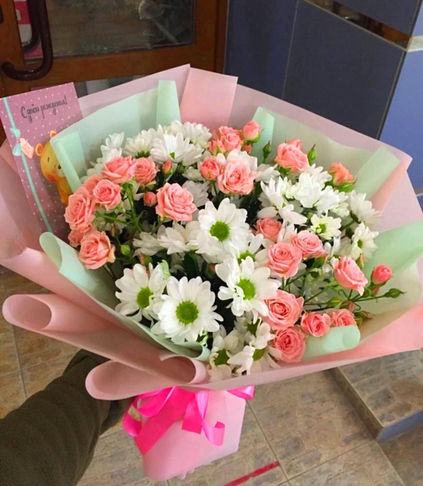 Букет цветов из: Розы и Хризантемы в Райчихинске