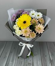 Букет цветов из:  Розы, Герберы и Хризантемы в Райчихинске