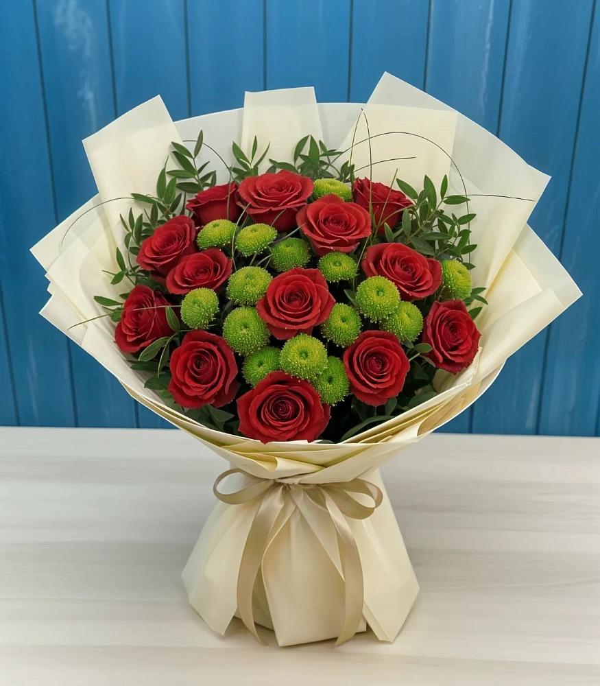 Букет цветов из: Розы и Хризантемы в Райчихинске